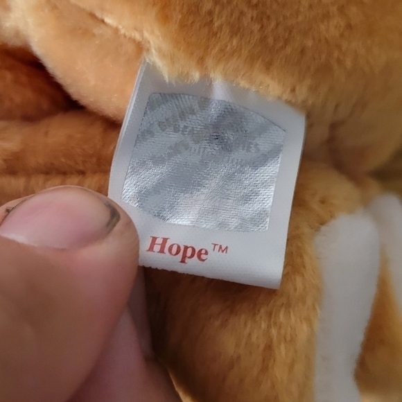 TY "Hope" the Praying Bear Retired Beanie Baby Vintage - MINT NEW WITH TAGS - Picture 9 of 10